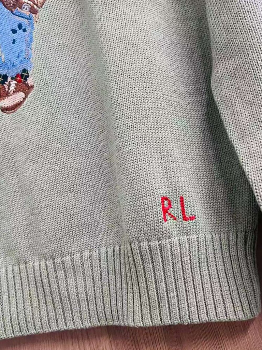 Polo Ralph Lauren Green Bear Sweater M NWT - Picture 7 of 9
